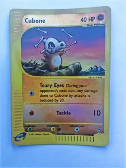 Cubone 72/147 Aquapolis Reverse Holo Common e-Reader Card EX/LP - Image 1