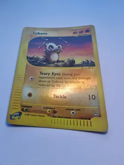 Cubone 72/147 Aquapolis Reverse Holo Common e-Reader Card EX/LP - Image 3