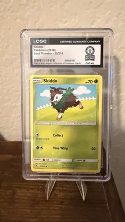 1/1 CGC 2018 [Guinness World Record] Skiddo Lost Thunder 35/214 Graded Card - Image 1