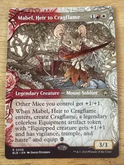 Mabel, Heir to Cragflame (Showcase) #336 MTG Bloomburrow NM X1 - Image 1