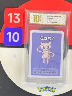 2019 Pokemon Japanese Playing Cards Old Maid Mew Grade10 - Image 1
