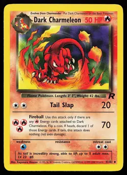 Dark Charmeleon 32/82 Uncommon Team Rocket Pokemon Card - Image 1