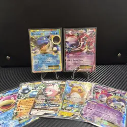 Pokemon Card Lot Of 7 Mewtwo, Blastoise, Zygarde Ex And Gx Lot - Image 1
