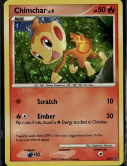 Chimchar Promo Diamond and Pearl Promos DP02 Fire Holo Pokemon Card - Image 1