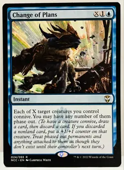 Change of Plans New Capenna Commander Magic the Gathering MTG Blue - Image 1