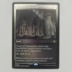 MISPRINT ETCHED FOIL VAULT OF CHAMPIONS COMMANDER MASTERS NM MTG - Image 1
