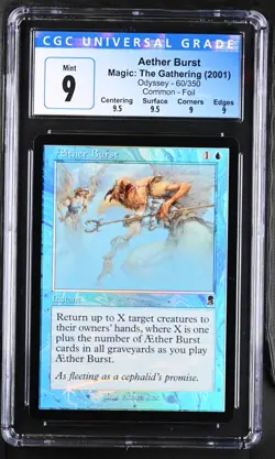 AETHER BURST Odyssey Foil C CGC 9 Q++ MTG [Nostalgium] - Image 1