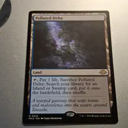 Polluted Delta x 1 - MTG -NM+ - MH3 0224 - Rare Land - Never Played! - Image 2