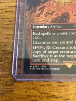 The Fire Crystal (Borderless) Final Fantasy Magic The Gathering MTG - Image 2