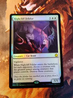 MTG Highcliff Felidar Foil Game Night 2019 - NM x1 - Image 1