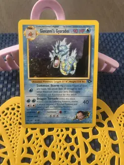 Pokemon TCG Holo Gyarados, Misty's, Giovanni's, Dark Gyarados Gym Challenge Lot - Image 3