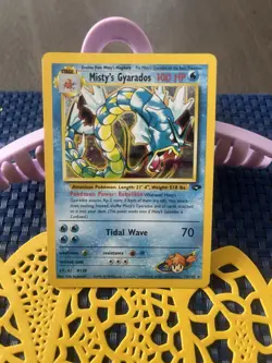 Pokemon TCG Holo Gyarados, Misty's, Giovanni's, Dark Gyarados Gym Challenge Lot - Image 4