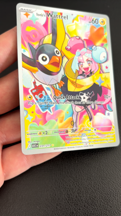 Iono's Wattrel 213/217 Ascended Heroes Illustration Rare Pokemon TCG - MINT - Image 2