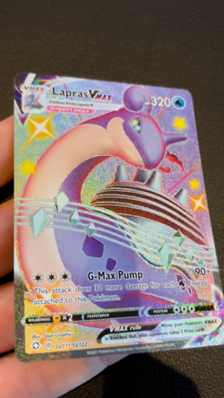 Lapras VMAX SV111/SV122 Rare Shiny VMAX Shining Fates Pokemon TCG - Mint - Image 2