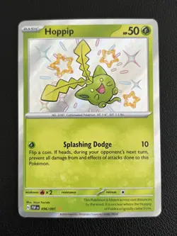 Hoppip 096/091 Paldean Fates Shiny Rare Pokemon TCG - NM - Image 1