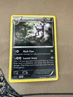 Pokemon TCG Umbreon Black Star Promo XY96 Cosmos Holo Promo Card NM - Image 1