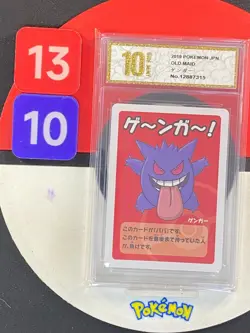 Pokemon 2019 Gengar Playing Card Pokemon Old Maid Japanese Grade10 - Image 1