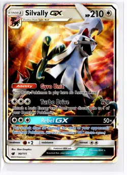 2017 TCG Pokemon #90 Silvally GX 90/111 Holo Crimson Invasion - Image 1