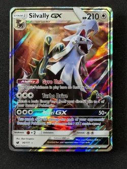 2017 TCG Pokemon #90 Silvally GX 90/111 Holo Crimson Invasion - Image 2