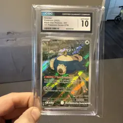 POKEMON CGC 10 Snorlax 051 Pokemon Center 151 ETB Stamp Promo - Image 1