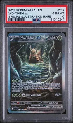 2023 POKEMON PAL EN-PALDEA EVOLVED SPECIAL ILLUSTRATION RARE WO-CHIEN EX PSA 10 - Image 1
