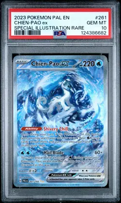 2023 POKEMON PAL EN-PALDEA EVOLVED SPECIAL ILLUSTRATION RARE CHIEN-PAO EX PSA 10 - Image 1