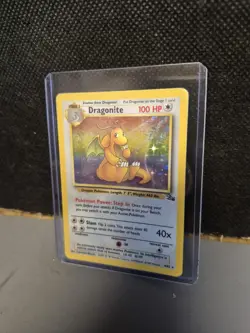 Dragonite 4/62 Holo Rare Base Set 2 Pokemon TCG 2000 Vintage LP - Image 1