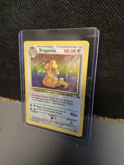 Dragonite 4/62 Holo Rare Base Set 2 Pokemon TCG 2000 Vintage LP - Image 3