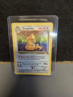 Dragonite 4/62 Holo Rare Base Set 2 Pokemon TCG 2000 Vintage LP - Image 4