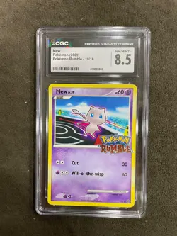 Mew 2009 Pokemon Rumble Set 10/16 Graded CGC 8.5 NM - Image 1