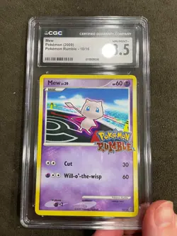 Mew 2009 Pokemon Rumble Set 10/16 Graded CGC 8.5 NM - Image 2
