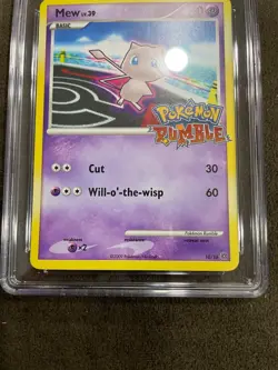 Mew 2009 Pokemon Rumble Set 10/16 Graded CGC 8.5 NM - Image 5