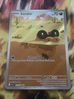 Sandile 135/086 - Pokemon TCG - Black Bolt Illustration Rare Holo - M/NM - Image 1