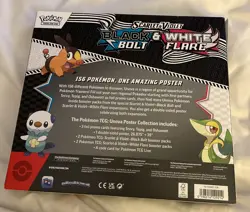 Pokemon TCG Black Bolt & White Flare Poster Collection Box, New & Factory Sealed - Image 2