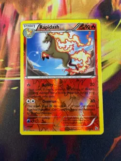 Rapidash 15/106 LP Reverse Holo Flashfire 2014 Pokemon TCG - Image 1