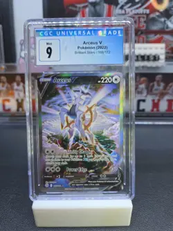 CGC 9 Arceus V 166/172 Pokemon Brilliant Stars Alt Art Alternate Sword Shield - Image 1