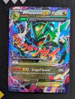 M Rayquaza EX (61) 61/108 XY - Roaring Skies Pokemon MP Holo CREASE - Image 1