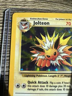 Pokemon Jolteon Jungle Holo Rare 4/64 English 1999 Stage 1 70 HP - Image 5