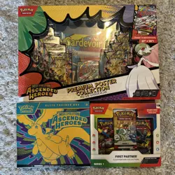 Pokemon TCG Sealed Lot of 3-Gardevoir Premium Poster, AH ETB, First Partner - Image 1