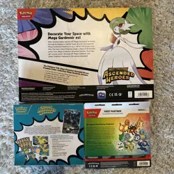 Pokemon TCG Sealed Lot of 3-Gardevoir Premium Poster, AH ETB, First Partner - Image 2