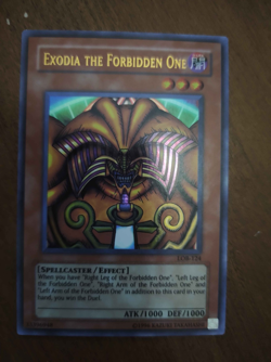 Exodia the Forbidden One LOB-124 The Legend of Blue Eyes White Dragon Unlimited - Image 1