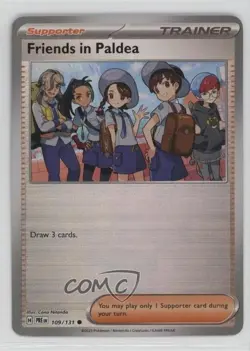 Friends in Paldea Poke Ball Foil Pokemon Prismatic Evolutions PRE #109 - Image 1