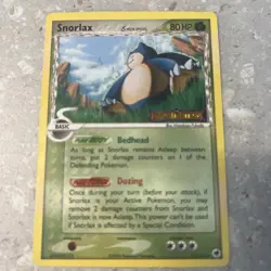 Pokemon TCG Snorlax Dragon Frontiers Holo Rare Card 10/101 - Image 1