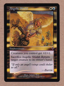 MTG - Angelic Shield - Invasion - Uncommon NM/MT - Foil Single Card - Image 1