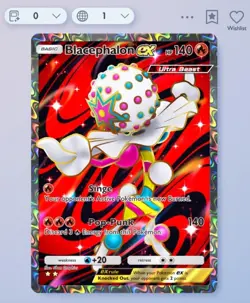 Pokemon TCG Pocket - Blacephalon Ex- 2⭐ Card - English - Fast Delivery - Image 1