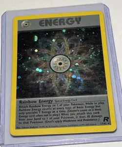 Rainbow Energy 17/82 Team Rocket Holo Pokemon TCG - Image 1