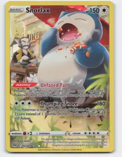 2022 Pokemon, Lost Origin Trainer Gallery, #TG10/TG30 Snorlax, Holo Ultra Rare - Image 1