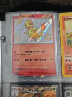 Pokemon TCG Charmander 109/091 SV: Paldean Fates Shiny Rare Holo English - Image 1