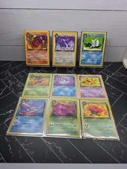 VINTAGE DARK POKEMON TCG LOT! LP-NM 9 CARDS TEAM ROCKET - Image 1
