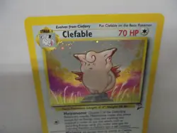 Clefable 5/130 Base Set 2 Rare Holo Pokemon Card listing # 59 - Image 2